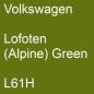 Preview: Volkswagen, Lofoten (Alpine) Green, L61H.